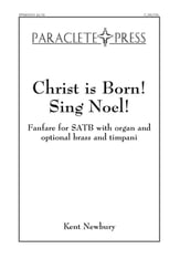 Christ Is Born Sing Noel SATB choral sheet music cover